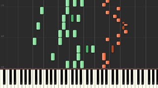 Synthesia EpreTroll  Touhou amp Vocaloid Medley  Piano Tutorial [upl. by Pris]