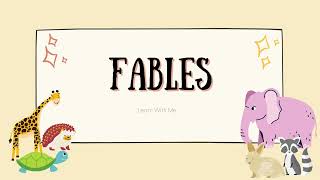 What is a Fable Five Elements of a Fable  Examples of Fables fables [upl. by Rufe]