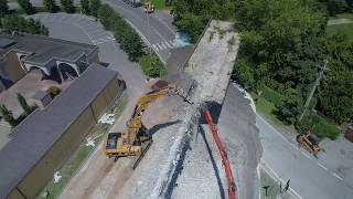 Riprese Aeree con Drone  Cantiere Demolizione Ponte [upl. by Aldwin]