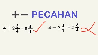 TAMBAH DAN TOLAK PECAHAN MATEMATIK TAHUN 4 Ulangkaji bagi tahun 5 amp 6 [upl. by Belita32]