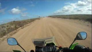 KLX650R Outback Australia Part 2 [upl. by Airdnaxela817]