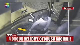 4 çocuk belediye otobüsü kaçırdı [upl. by Brandenburg]