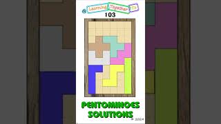 Not an image 103 Solution SETUP Pentominoes Math Puzzle mathchallenge Shorts puzzlegame [upl. by Edgardo758]