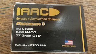 Thoughts on AAC 77 Grain OTM [upl. by Alix]