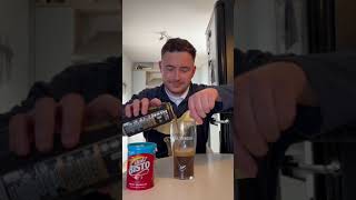 Could have done with a mix 😅 🎥 contentbible ladbible guinness weirdcombofood food alcohol [upl. by Red]