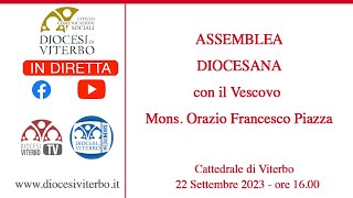 ASSEMBLEA DIOCESANA con il Vescovo Mons Orazio Francesco Piazza [upl. by Nirahs178]