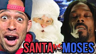 Moses vs Santa Claus Epic Rap Battles of History REACTION LMAO [upl. by Florrie]