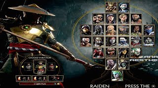 MORTAL KOMBAT 11  All Characters FULL ROSTER All 25 Characters  Costumes MK11 2019 [upl. by Raybourne331]