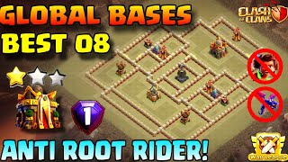 WORLD RANK TOP 08 TH16 LEGEND BASE WITH LINK ANTI ROOT RIDER BASE TH16 NEW LEGEND BASE 2024 [upl. by Kirt558]