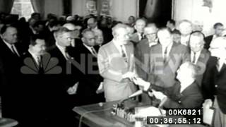 President Johnson Signs the Civil Rights Act  1964 [upl. by Anirol]