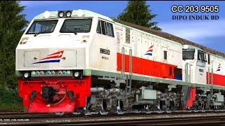 Ujicoba S35 dan Enginesound CC 203 95 05  Trainz Railroad Simulator [upl. by Constance]