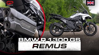 REMUS 8 20 on the BMW R1300GS 2024 ECApproved EURO5 [upl. by Kostman844]