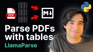 LlamaParse Convert PDF with tables to Markdown [upl. by Maillij236]