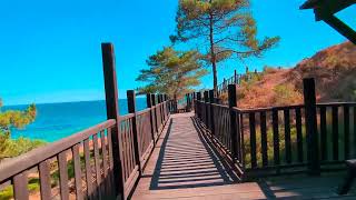 Steps to beach at olhos de Agua [upl. by Yrot]