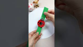 Very Simple Art And Craft  Two Simple Steps To Make A Ladybug That Can Flap Its Wings [upl. by Perlman525]