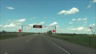 Nebraska  Interstate 76 East  Mile Marker 0 to 3 Full Length [upl. by Ynnatirb]