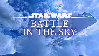 Star Wars 4K Ambience  Sky Battle Ambience amp Sounds  Relax Study Ambient Noise  No Music 8 Hr [upl. by Reckford601]