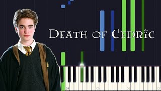 Synthesia  Death of Cedric Harry Potter 4 PIANO TUTORIAL  SHEET MUSIC [upl. by Chappell913]