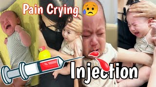 Cute Baby Crying Painful injection  shorts Crying [upl. by Saunder]