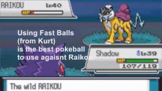 Pokemon SoulSilver How To Catch Raikou ENGLISH [upl. by Sarita]