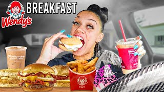 Trying The ENTIRE Wendys BREAKFAST Menu [upl. by Eenerb]