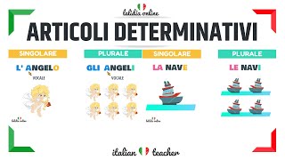 ARTICOLI DETERMINATIVI  easy exercises  Grammar  Italian for Beginners [upl. by Oigimer914]