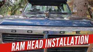 Ram Hood Ornament Installation  1st Gen Cummins [upl. by Mellar]