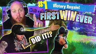 TIMTHETATMAN REACTS TO FIRST FORTNITE WIN EVER [upl. by Gladdie]