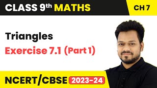 Triangles  NCERT Exercise 73  Class 9  Chapter 7  Maths  BYJUS [upl. by Zachar818]