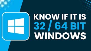 How to Know Your Windows 11 Is 32Bit or 64Bit [upl. by Petes]