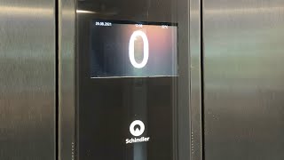 Amazing Schindler 5500 Elevator at Schindler headquarters Ebikon Switzerland [upl. by Haswell465]