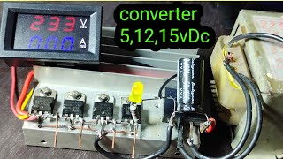 Ac To Dc converter  24v AC to 24v15v12v5v DC power supply  how to convert ac to dc regulator [upl. by Alphonsa171]