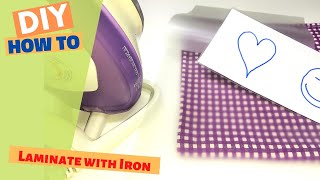 Laminate with Iron  How to laminate even without a laminator [upl. by Iaria]