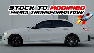 STOCK TO MODIFIED BMW M340I 🔥 SHOP VLOG [upl. by Aihsinat482]