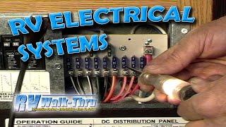 RV WalkThru Electrical  Learn about the electrical system on your RV [upl. by Dreddy]