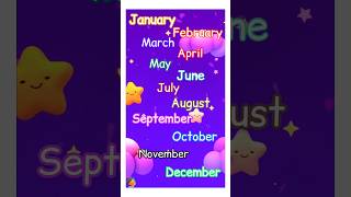 these are the months of the year song nurseryrhymes kidslearning vocabulary [upl. by Annej711]