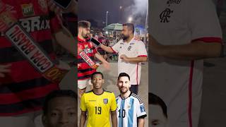 O Flamenguista menos clubista 😅 Flamengo meme Plata Messi humor [upl. by Yk683]