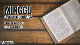 Bacaan Liturgi Minggu 08 September 2024  Hari Minggu Biasa ke XXIII [upl. by Leacock66]