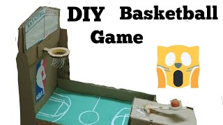 DIY CARDBOARD BASKETBALL GAME Golden arts [upl. by Friedlander797]