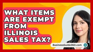 What Items Are Exempt From Illinois Sales Tax  BusinessGuide360com [upl. by Sexela367]