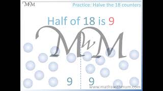 Teaching Halving Numbers [upl. by Pedroza]