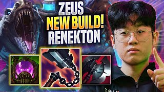 ZEUS TRIES NEW RENEKTON BUILD  T1 Zeus Plays Renekton TOP vs Ksante  Preseason 2023 [upl. by Squires514]