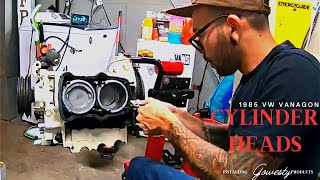 Volkswagen Vanagon Revival  Engine Assembly Cylinder Heads  19 WaterBoxer Rebuild  Ep11 [upl. by Lertram754]