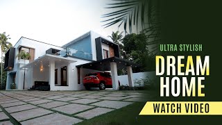 Modern Kerala House design  Medium budget home Tour  Contemporary Elevation  DD Homes Kollam [upl. by Sidwel179]