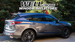 WellVisors Window Deflectors Install Acura RDX ASpec 20192023 [upl. by Langham580]