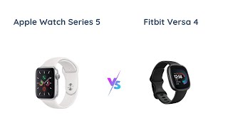 Apple Watch Series 5 vs Fitbit Versa 4  Which is Best [upl. by Netloc299]