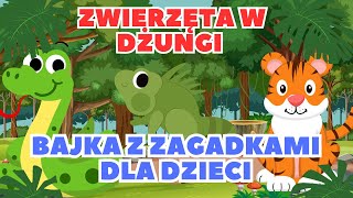 Zwierzęta w dżungli  Nauka Zwierząt dla dzieci  Zagadki [upl. by Anigriv]