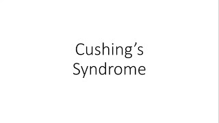 Cushing Syndrome  For Medical Students [upl. by Adanama491]