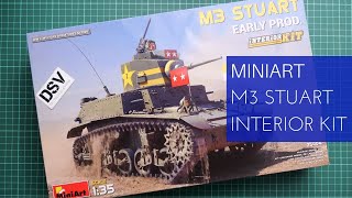 Miniart 135 M3 Stuart Early Prod Interior Kit 35404 Review [upl. by Maloney]