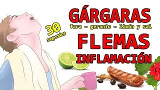 Gárgaras milagrosas para FLEMAS e inflamación de la garganta TARALIMÓNGERANIOSAL [upl. by Furlani]